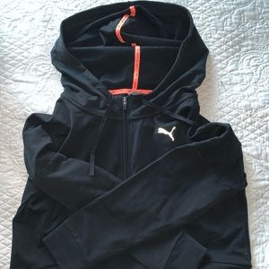 Black Puma half zip sweatshirt never worn!